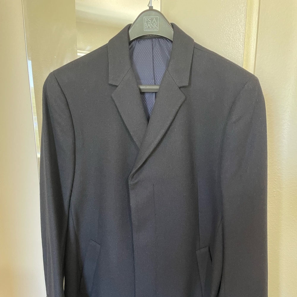 Kenneth Cole New York 50% wool over coat new with tags size 40R Navy